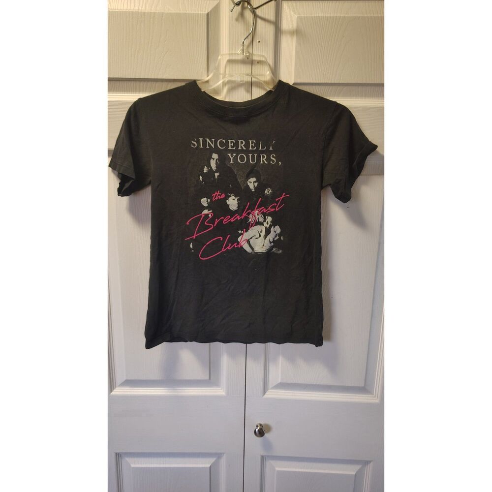 The Breakfast Club Graphic T-Shirt Hybrid Apparel Black Size XS Movie Promo